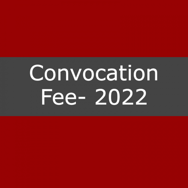 Undergraduate studentsConvocation Fees2022 Payment