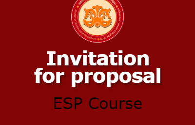 Invitation for proposal – ESP Course