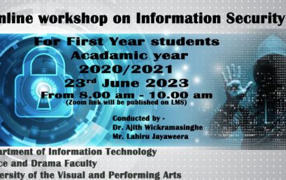 Online Workshop on Information Security