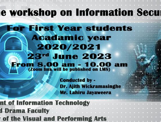Online Workshop on Information Security