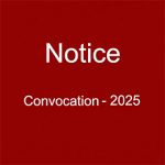 Detailed Degree Certificate Issuance – Convocation  2025