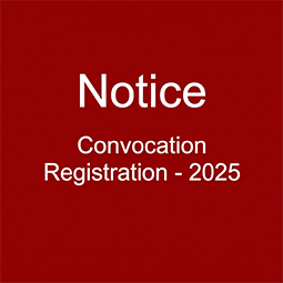 Convocation and Details Certificate, Registration Application – 2019/2020 Batch (Music – Visual Arts)