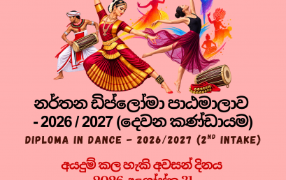 Diploma in Dance – 2026/2027 (2nd Intake)